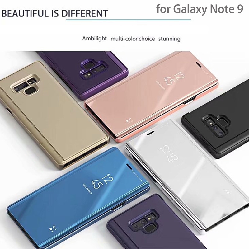เคสฝาพับเงา Samsung Galaxy Note 9 / Note 5 / Note 8 / Note 10 / Note 10 plus / Note 10 lite : Clear View Cover