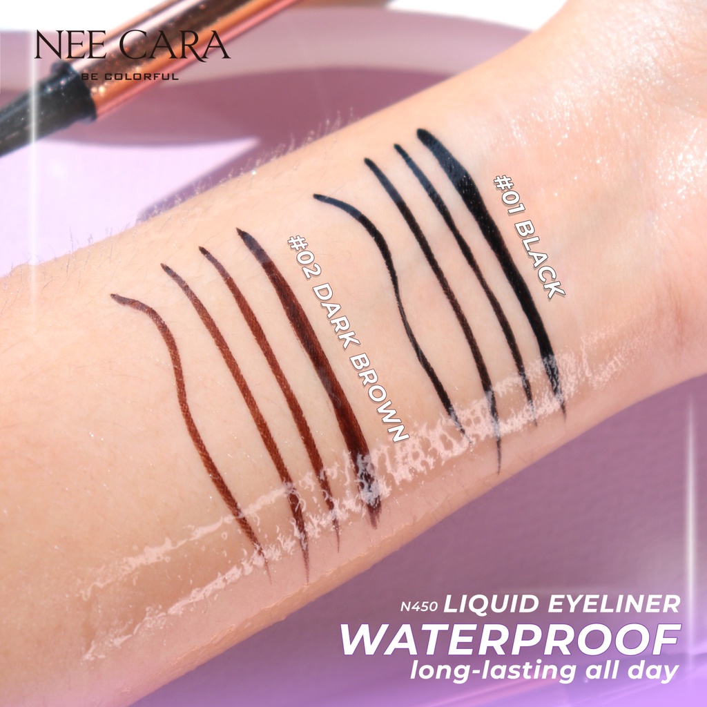 N450 NEE CARA BE COLORFUL LIQUID EYELINER นีคารา บี คัลเลอร์ฟูล ลิควิด อายไลเนอร์ อายเมจิก - รูปที่ 2