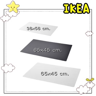 🌈รับหิ้วสินค้า IKEA🌈 สควัลล์รา แผ่นรองเขียน, ขาว/ใส ขนาด 38x58 ซม. กันโต๊ะจากคราบเปื้อนและรอยต่างๆ