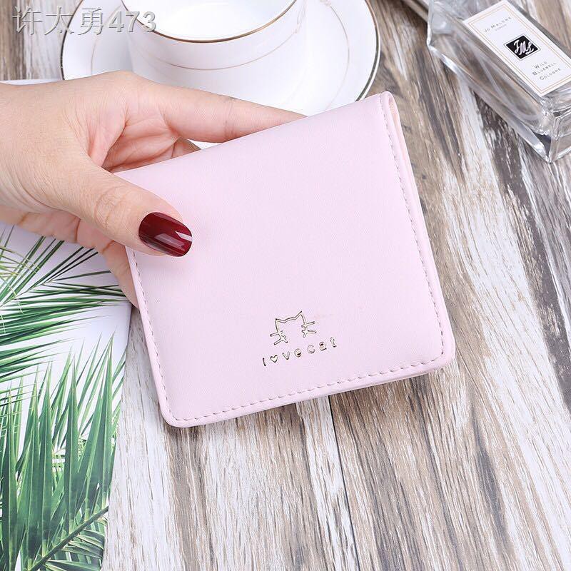2018 ผู้หญิงใหม่สั้น wallet student Korean version cute Pearl clip coin
