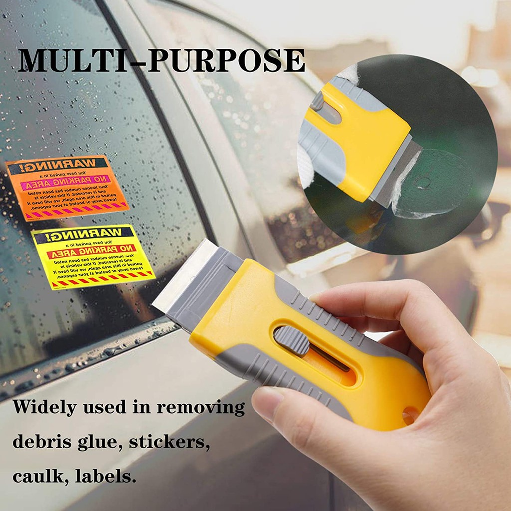 2 Razor Scrapers + 40 Blades Scraping Tool Car Window Glass Sticker