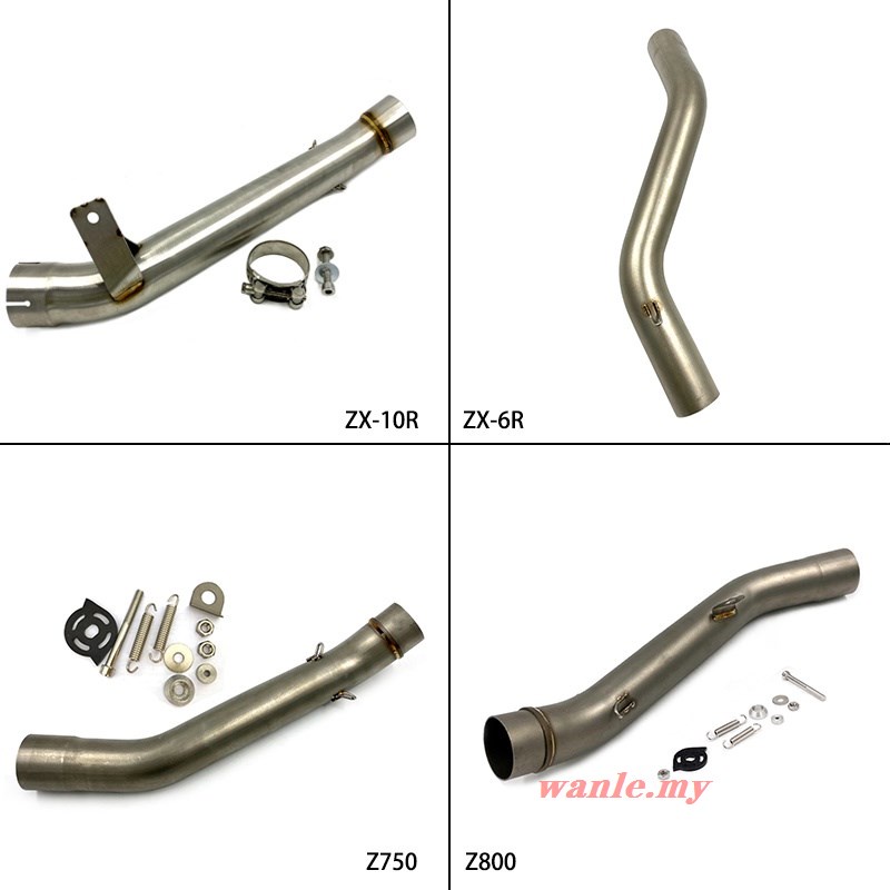Z750 Z800 Z1000 รถจักรยานยนต์ท่อไอเสียท่อกลางอะแดปเตอร์ Fit สําหรับ Kawasaki Z750 Z800 Z1000 ZX6R ZX