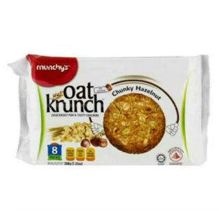 คุ๊กกี้ข้าวโอ๊ตผสมธัญพืช Oat Krunch ตรา "Munchys" 1 ห่อ (300 กรัม)