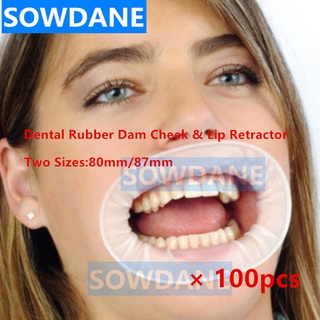 100pcs Dental Orthodontic Rubber Dam Cheek Lip Retractor Mouth Intraoral Opener Oral Care Teeth Whitening Material