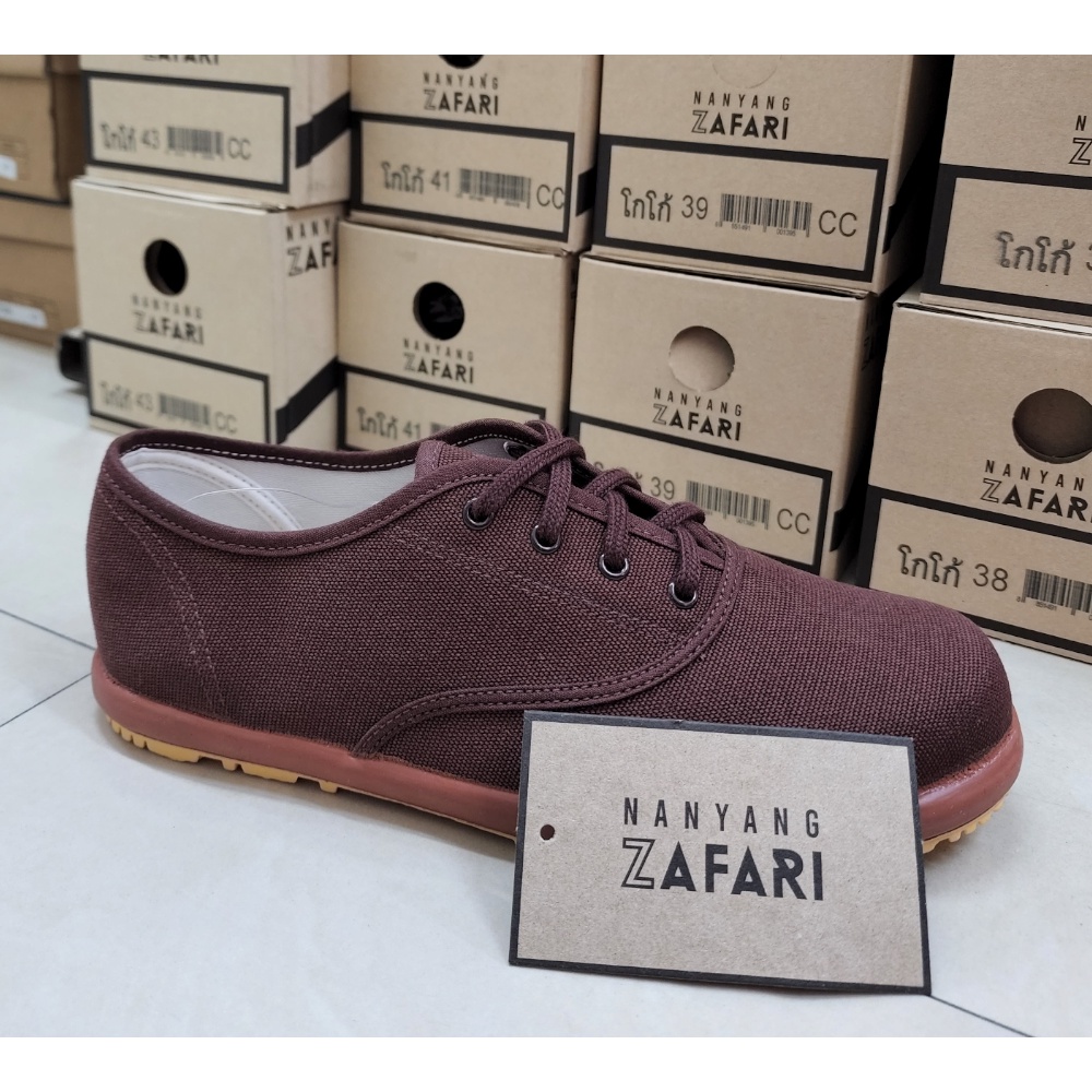 Size37-43 นันยางลูกเสือครู ZAFARI สีน้ำตาล