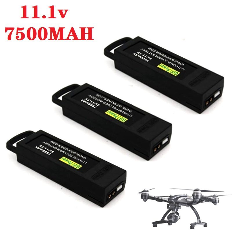 11.1V 7500mAh GiFi 3S อัพเกรดเที่ยวบิน Lipo แบตเตอรี่ สำหรับ Yuneec Q500/Q500 +/Q500 4K/Q500 + PRO 4