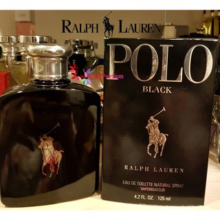 Ralph Lauren Polo Black Edt For Men 125 ml.  ( กล่องขาย ไม่ซีล )