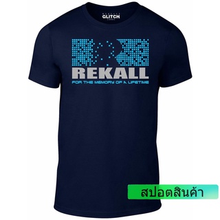 เสื้อยืด พิมพ์ลายภาพยนตร์ Rekall Schwarzenegger Total Recall แฟชั่นฤดูร้อน สําหรับผู้ชาย