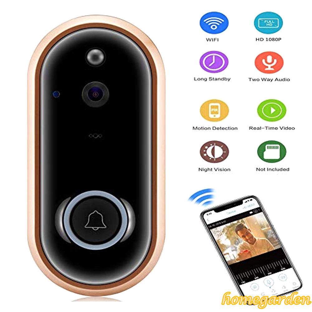 Ht 1080p Wifi Ring Doorbell Smart Wireless Bell Video Camera