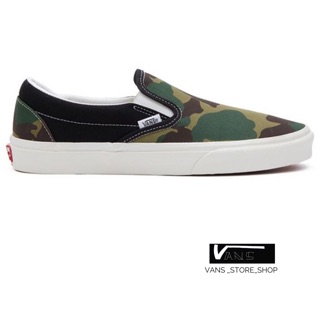 VANS SLIP ON MISMATCH ZEBRA CAMO SNEAKERS สินค้ามีประกันแท้