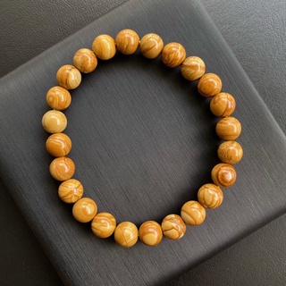 กำไลหินแท้ แจสเปอร์ลายไม้ (Wooden Jasper) 8 mm