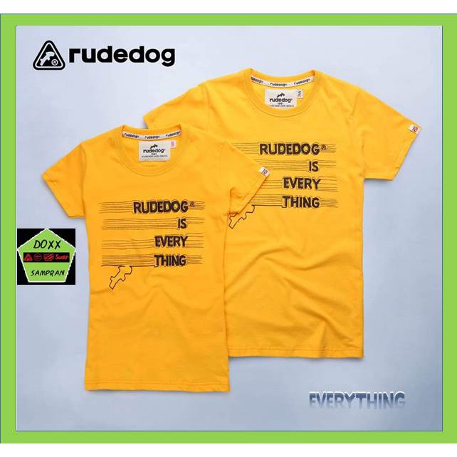 rudedog เสื้อคอกลม ชาย หญิง  รุ่น Everything สีเหลือง