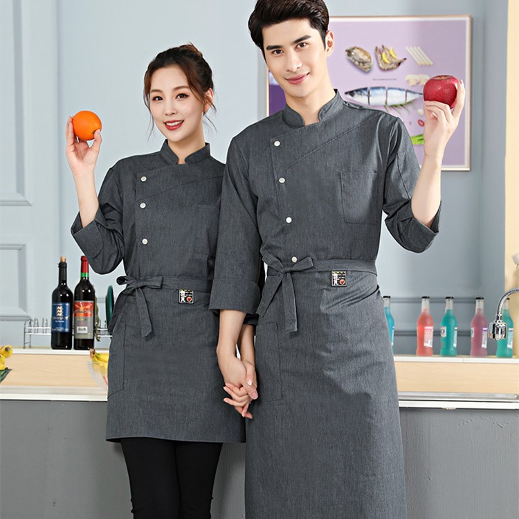 เสื้อเชฟแขนสั้น พลัสไซซ์ 4XL สําหรับเชฟร้านอาหาร โรงแรม