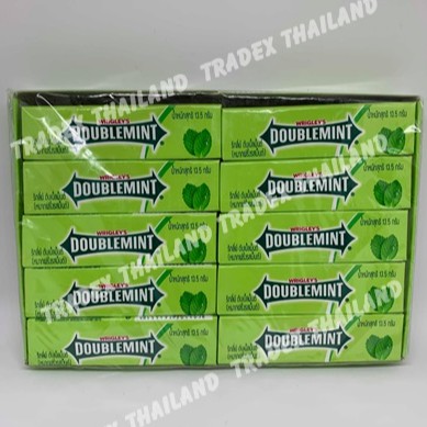 หมากฝรั่ง Wrigley's Doublemint ริกลี่ย์ ดับเบิ้ลมินต์  ขนาด 270 กรัม (20 ชิ้น)