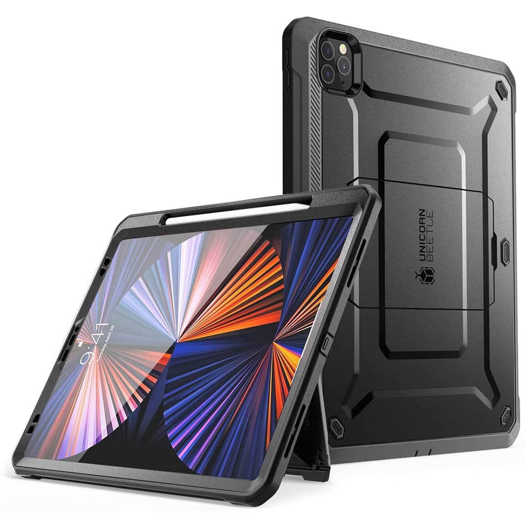 Supcase เคสแท็บเล็ต ลายยูนิคอร์น ด้วง Pro พร้อมขาตั้ง ป้องกันหน้าจอ สําหรับ iPad Pro 12.9 นิ้ว (2022 2021 2020)