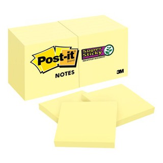 ซุปเปอร์สติกกี้โน้ต Canary Yellow โพสต์-อิท 622-12SSCY Super Sticky Note, Canary Yellow, Post-It, 622-12SSCY