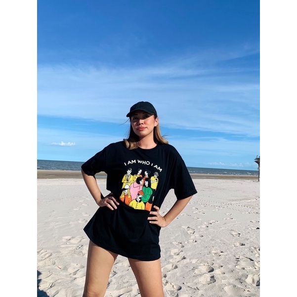 เสื้อOversize สกรีนลาย I am who I am