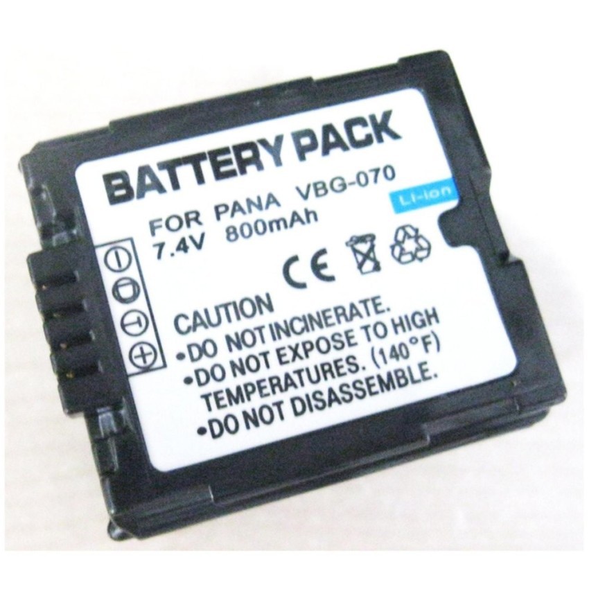 PANASONIC Digital Camcorder Battery VBG070 (Black)