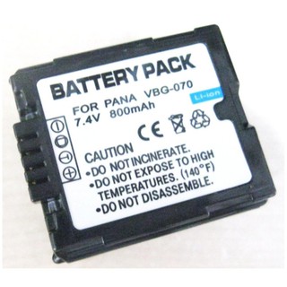 PANASONIC Digital Camcorder Battery VBG070 (Black) #288