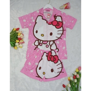 สั้น/สั้น 40”ชุดเซ็ตไหมเกาหลี ตี้โบว์อ่อน