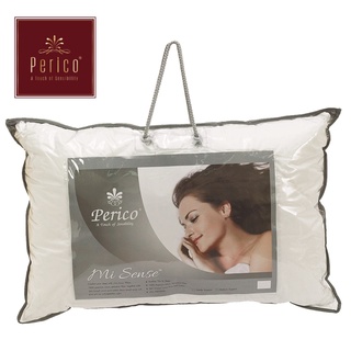 PERICO หมอนหนุน  Mi Sense รุ่น Medium สีขาว เนื้อผ้าผลิตจาก Cotton Down Proof ระดับความนุ่มแน่นหมอนโรงแรม5ดาว ของแท้ 100%