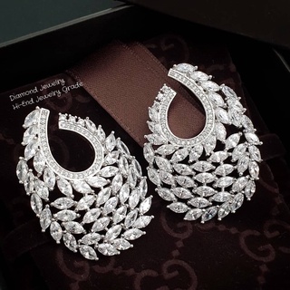 ต่างหูเพชร cz แท้ Hiend earrings grade