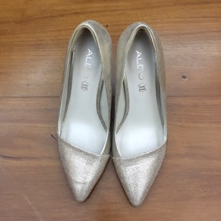 ALDO รองเท้าส้นสูงไปงาน สีทองอมเงิน สภาพดีมาก