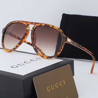 Gucci แว่นตากันแดด แฟชั่นย้อนยุค สําหรับผู้ชาย ผู้หญิง เหมาะกับการขับรถ ตกปลา uv400