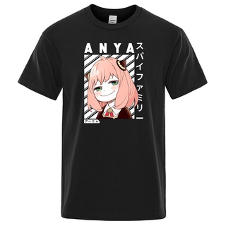 เสื้อยืดแขนสั้น ผ้าฝ้าย พิมพ์ลายการ์ตูนอนิเมะ Anya spy x family Art แฟชั่นฤดูร้อน สําหรับผู้ชาย และผู้หญิง