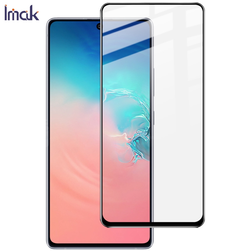 Imak สําหรับ Samsung Galaxy S10 Lite กระจกนิรภัย Galaxy A91 / M80S กาวเต็มฝาครอบปกป้องหน้าจอฟิล์มป้อ