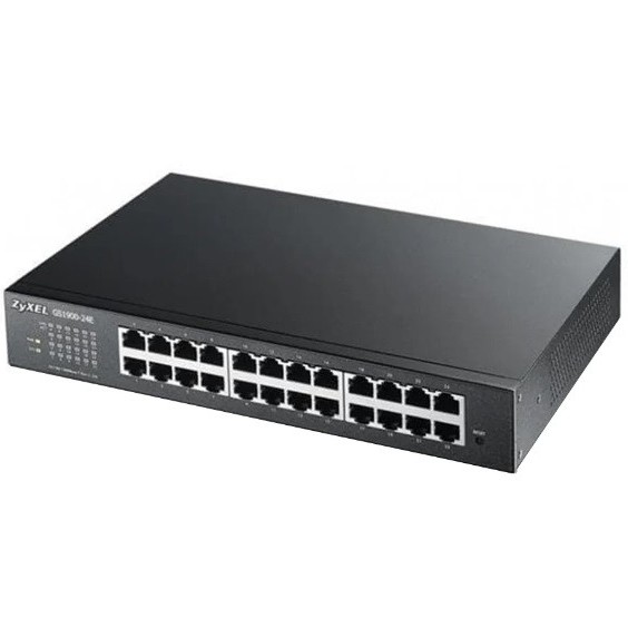 SWITCH (สวิตซ์) ZYXEL 24 PORTS  & ROUTER GS1900-24E Model : GS1900-24E