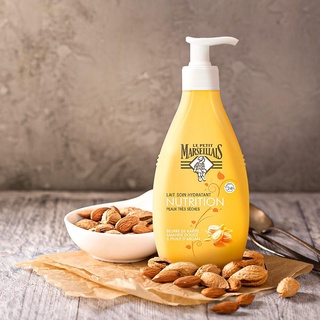 Lotion Hydrating สำหรับ ทาตัว เชียบัตเตอร์ อัลมอนด์ และอาร์แกน ออย์ (ขวดปั๊ม) Le Petit Marseillais Lait Hydratant