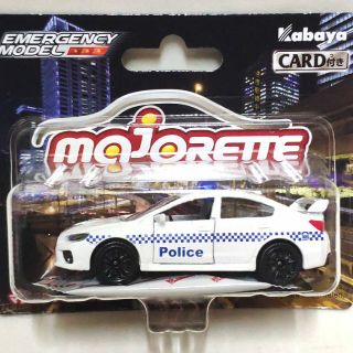 รถเหล็ก Majorette ซูบารุตำรวจสีขาว Subaru WRX Sti police S.O.S. Cars (Australia)