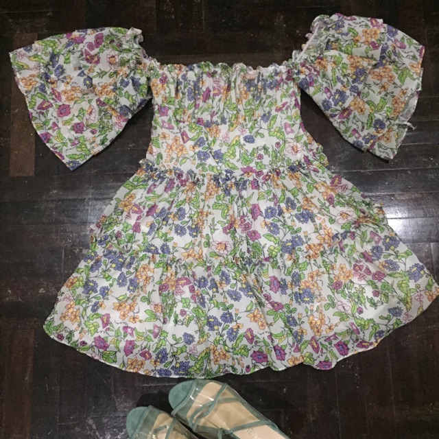 มินิเดรสดอกไม้ ป้าย ohayo