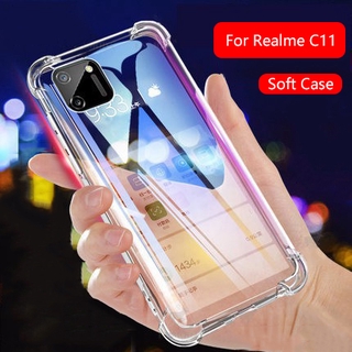 เคสโทรศัพท์มือถือ ซิลิโคนใส สําหรับ Realme 7 7i 6 5 X50 Pro Realme C15 C11 5i 5s 6i Realme X3 SuperZoom Narzo