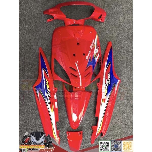 ชุดสี Mio115Mx สีแดงสด Yamaha Mioตัวเก่า,Mio5vv สีแดงสด Mx
