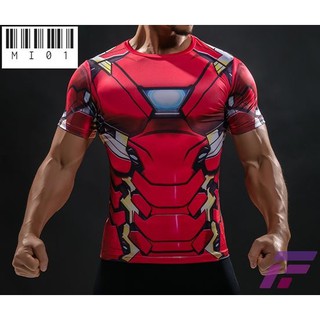 เสื้อออกกำลังกาย เสื้อกีฬา funtastic47 - Ironman2 Sport Shirt #12