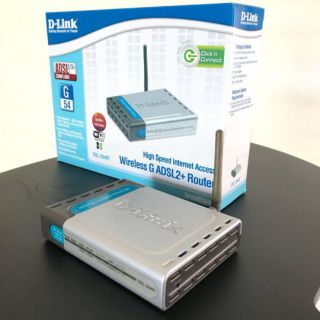 D-Link DSL-2640T, 54Mbps Wireless ADSL 2/2+ Router with Built-in Modem, 4-port 10/100Mbps Switch