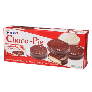 คิสโก้ช็อกโกพายสอดไส้มาร์ชเมลโล 168กรัม KISCO Choco Pie Filled with Marshmallow 168g.