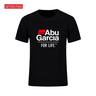 [S-5XL] เสื้อยืด ผ้าฝ้าย พิมพ์ลาย Abu Garcia Drip Wheel Fear No Fish เหมาะกับใส่ตกปลากลางแจ้ง