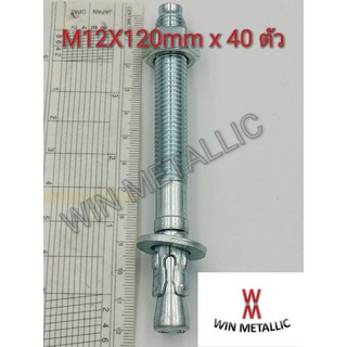 พุกเว็ดจ์ MR เบอร์ M12x120mm แพ็คกล่อง จำนวน 40 ตัว