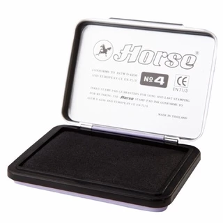 แท่นประทับหมึก ตลับหมึกชาด ที่ปั้มตรายาง ตราม้า น้ำเงิน/แดง/ดำ/ไม่มีสี Horse No.1/2/3/4 หมึกแสตมป์ ปั๊ม ที่ปั้ม หมึก
