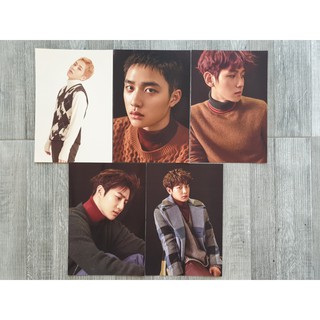 แท้ หายาก!! ภาพขนาด A4 ซิ่วหมิน ดีโอ แบคฮยอน ซูโฮ ชานยอล EXO จาก Brochure Book SMTown Live World Tour VI Poster โปสเตอร์