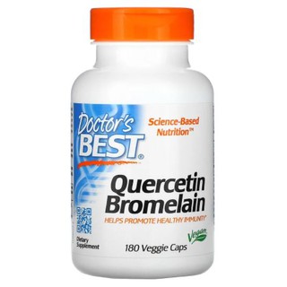 Doctors Best, Quercetin Bromelain [ 180 Veggie Caps ] Now Foods, Quercetin with Bromelain, MRM, Nutrition, Quercetin