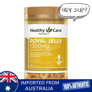 Healthy Care Royal Jelly 1000mg 365 Capsules