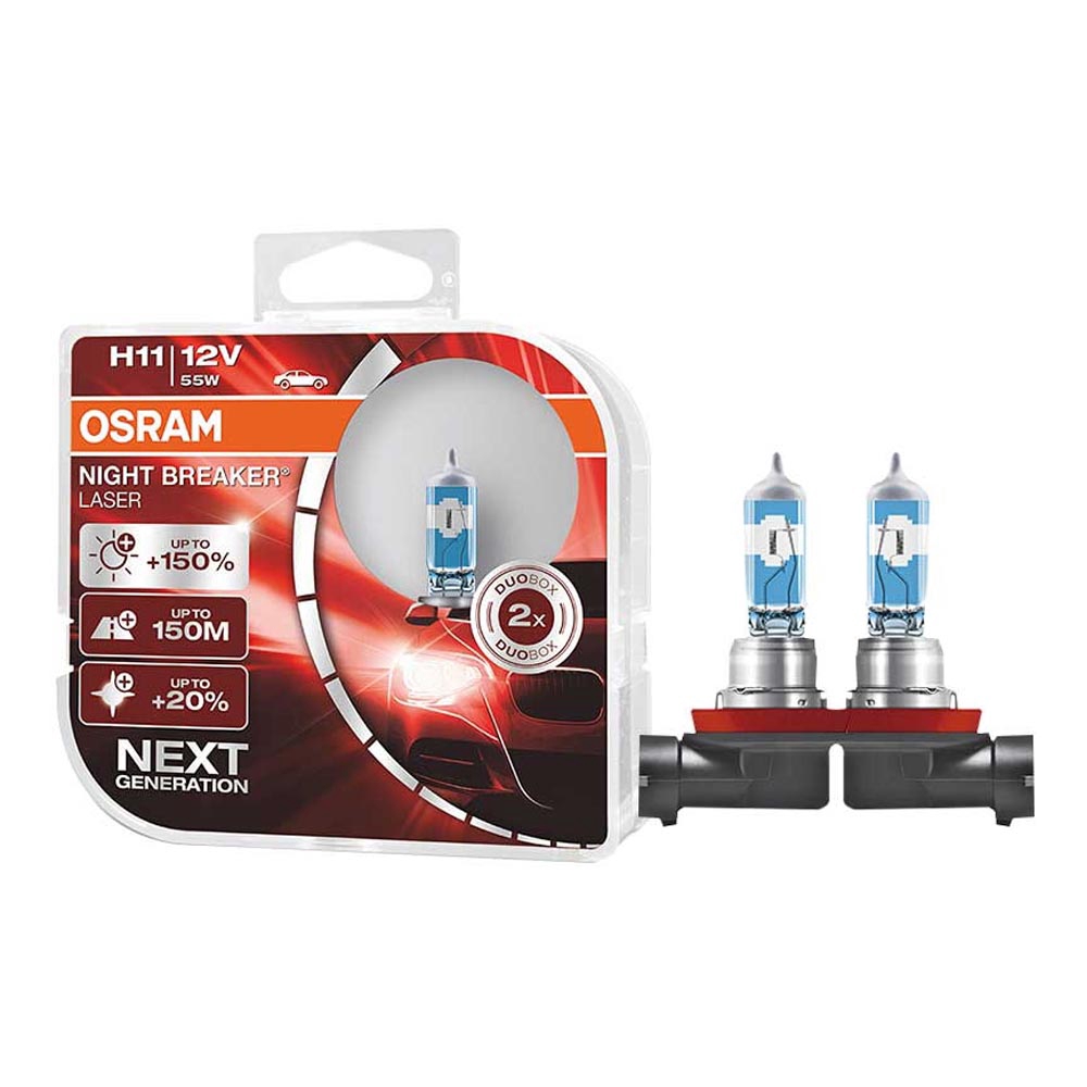 Osram H11 Night Breaker Laser Bulb +150% ความสว่าง