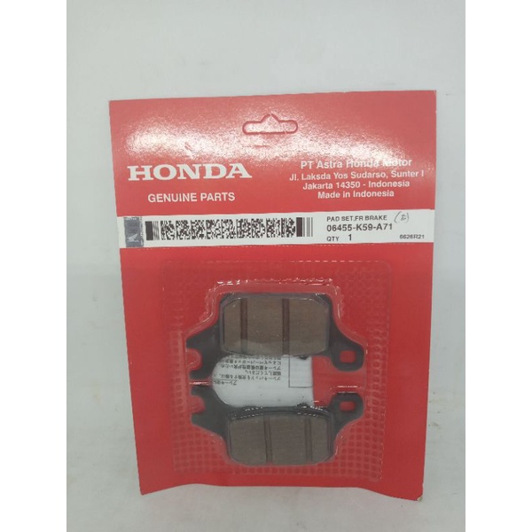 ผ้าเบรค HONDA VARIO 150 2018 06455-K59-A71