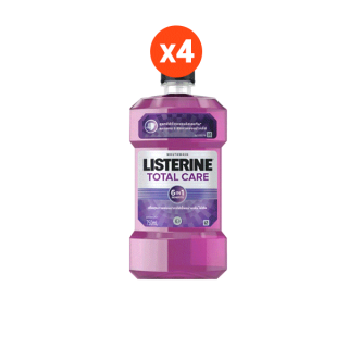 [แพ็ค 4]ลิสเตอรีน น้ำยาบ้วนปาก โทเทิลแคร์ 750 มล. x 4 Listerine Total Care 750ml. x 4