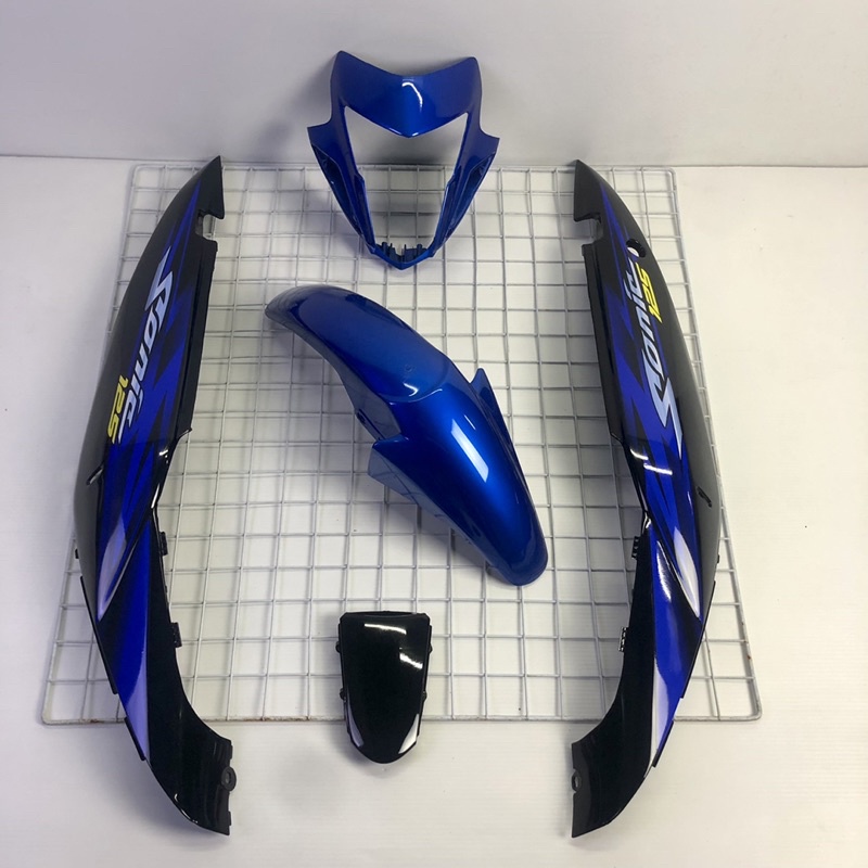 ชุดสีแฟริ่งเปลือกรถโซนิค sonic125 สีน้ำเงิน-ดำ ปี2004ล้อแม็กซ์  พร้อมติดสติ๊กเกอร์เคลือบเงา - รูปที่ 2