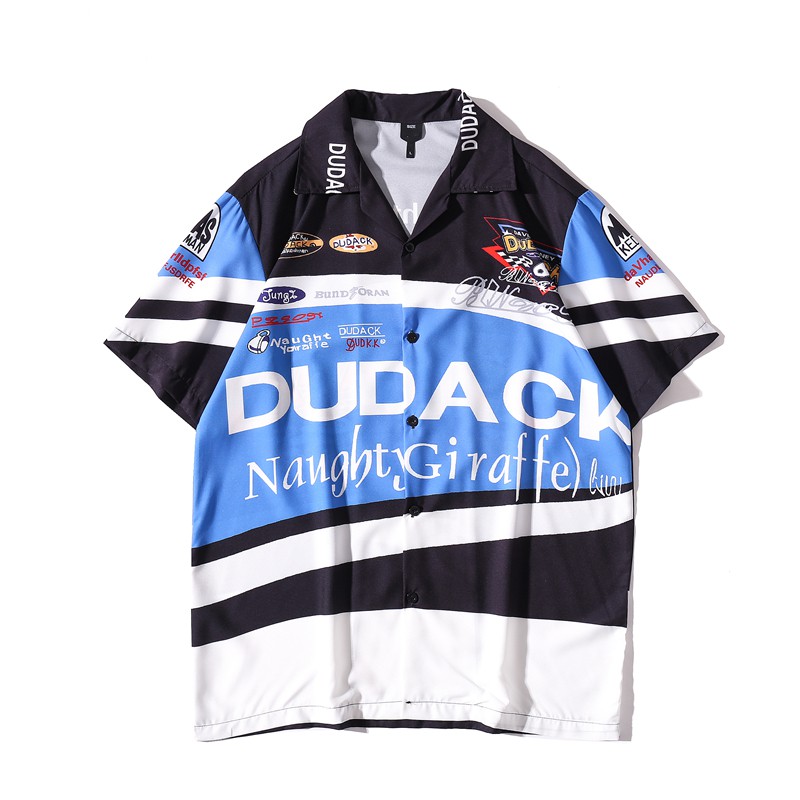 Dark Icon Summer Polo Shirt Men Vintage Streetwear Men's Hawaiian Shirt